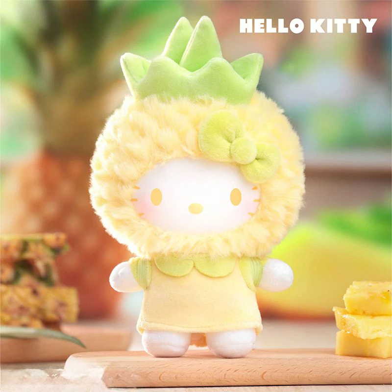 

Kawaii Hello Kitty плюшевый брелок фруктовый рай серии пушистая мягкая игрушка рюкзак дофамин плюшевая кукла кулон идеальный подарок