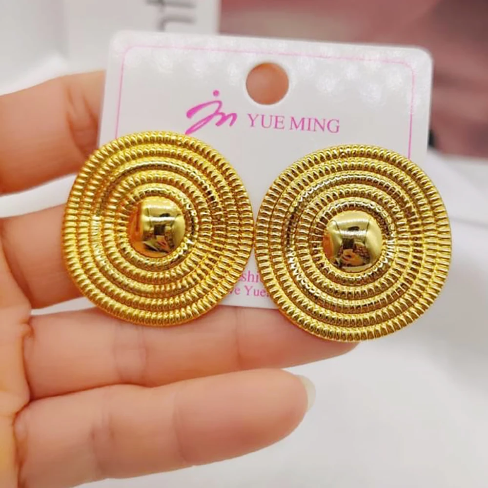 YM Women's Irregular Love Gold Earrings 4