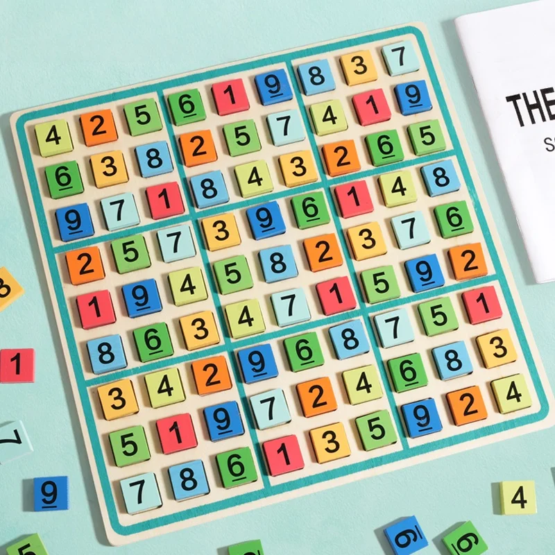 Sudoku Crosswords Montessori Wooden Educational Digits Inference Logic Games Latin Square Math Puzzles Number Place Games Toys