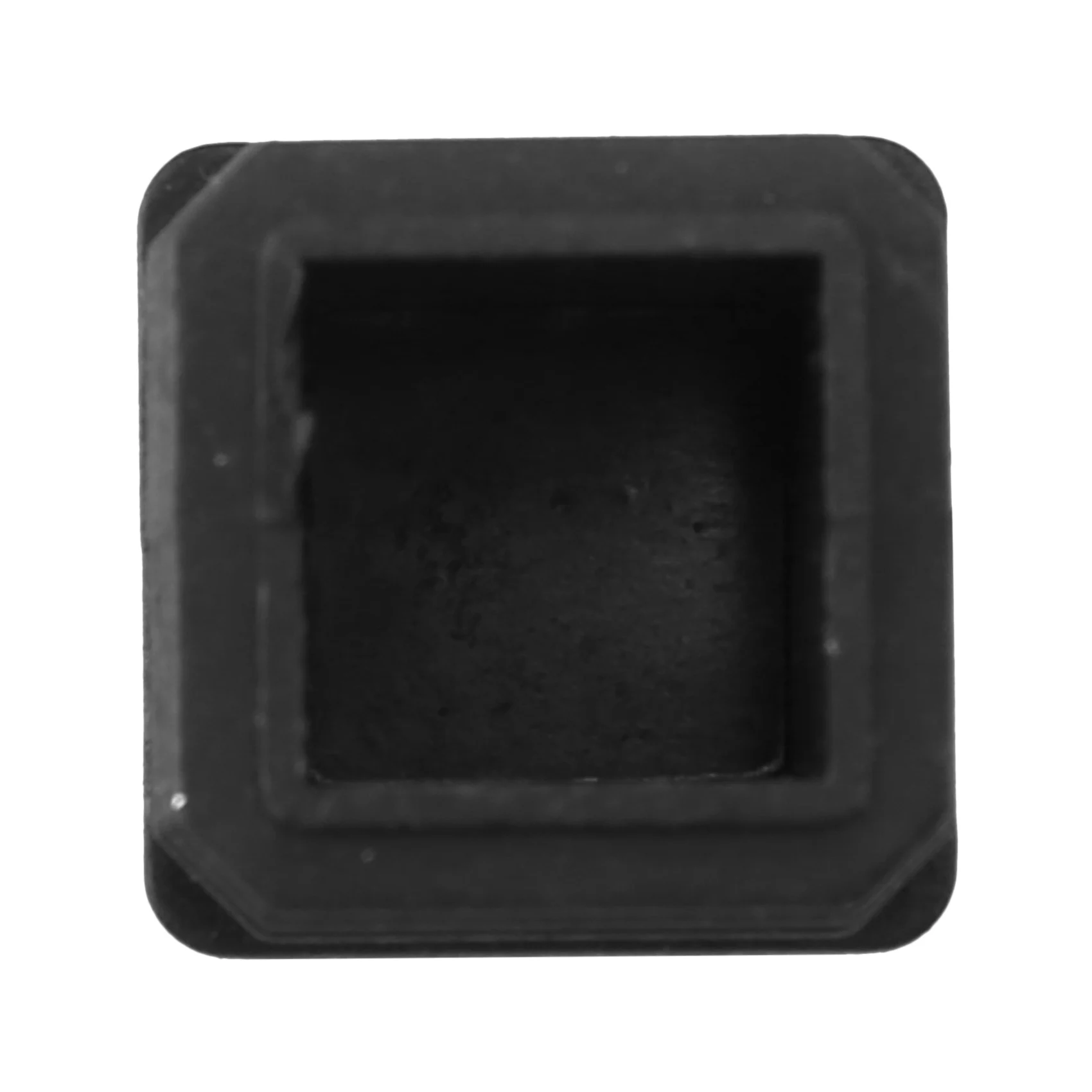 ABVJ-200Pcs Plastic Square Tube Inserts End Blanking Caps 20Mm X 20Mm Black