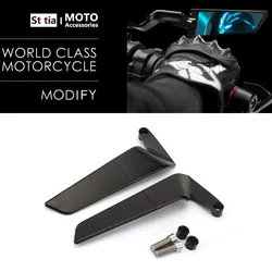 New Motorcycle Accessories Mirrors Black Wind Wing Adjustable Rotating Rearview Mirror For BMW CE04 CE 04 ce04 2022 2023