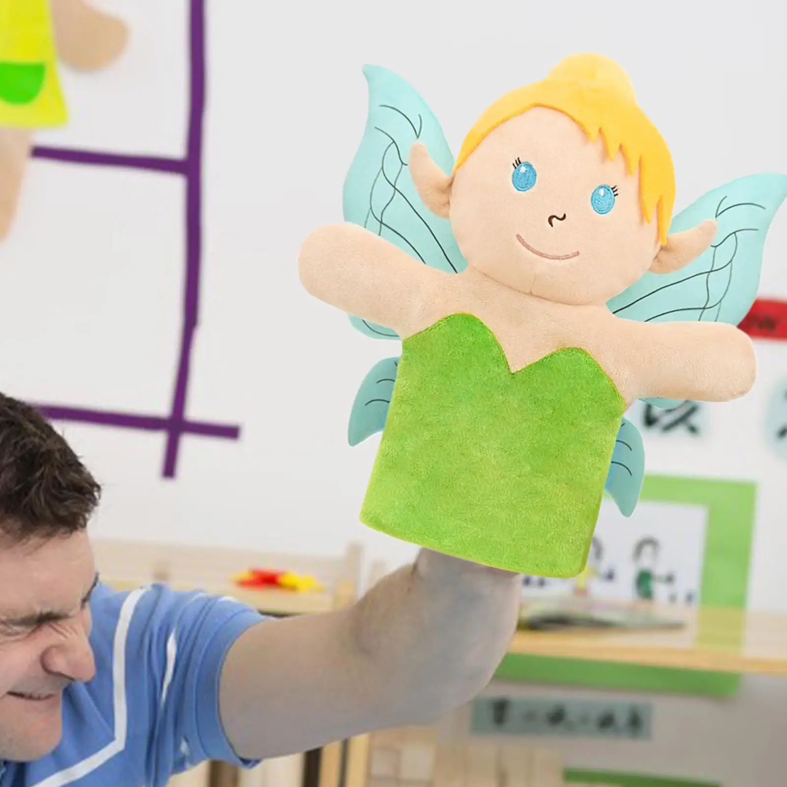 دمى يدوية من القطيفة لعبة لعب الأدوار الملك الملكة الأميرة الأمير الساحرة لرواية القصص ألعاب تعليمية للأطفال في مرحلة ما قبل المدرسة