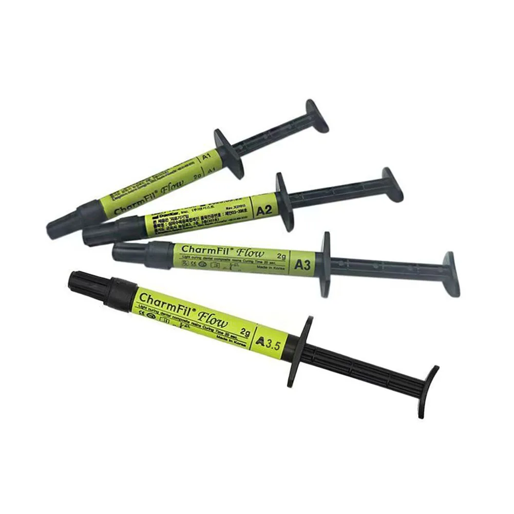 เกาหลีทันตแพทย์ Light Curing เรซินคอมโพสิตทันตกรรมฟื้นฟู Flowable NANO เรซิ่น A1/A2/A3/A3.5g Shade ฟันบรรจุวัสดุ