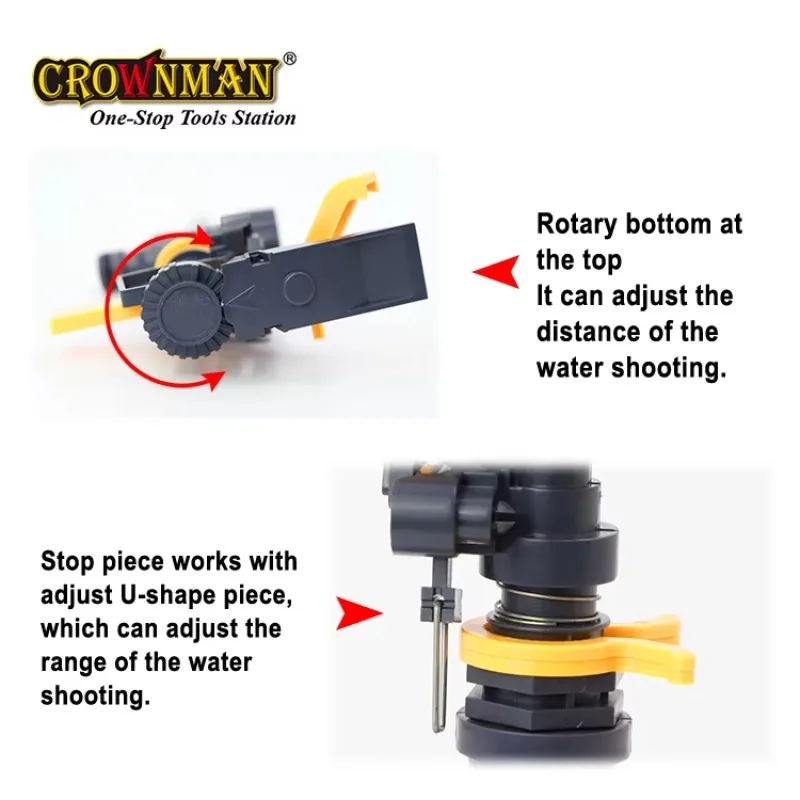 Garden Tools Plastic and Zinc Alloy 360 Degree Rotatable Hole Sprinkler Irrigation System Rain Gun Water Sprinkler - view 4