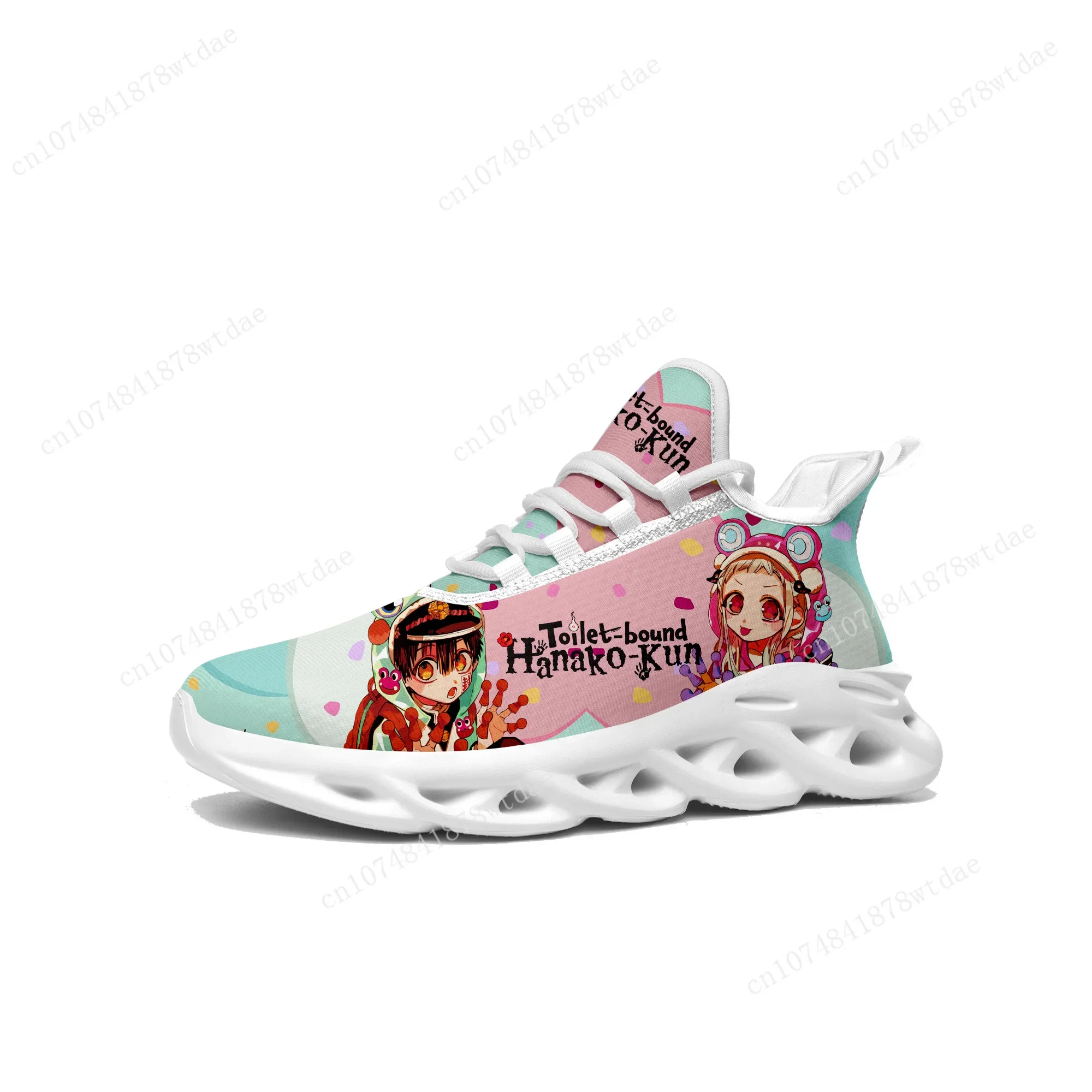 

Toilet Bound Hanako Kun Flats Sneakers Men Women Teenager Sports Running Shoes High Quality Cartoon Custom Lace Up Mesh Footwear