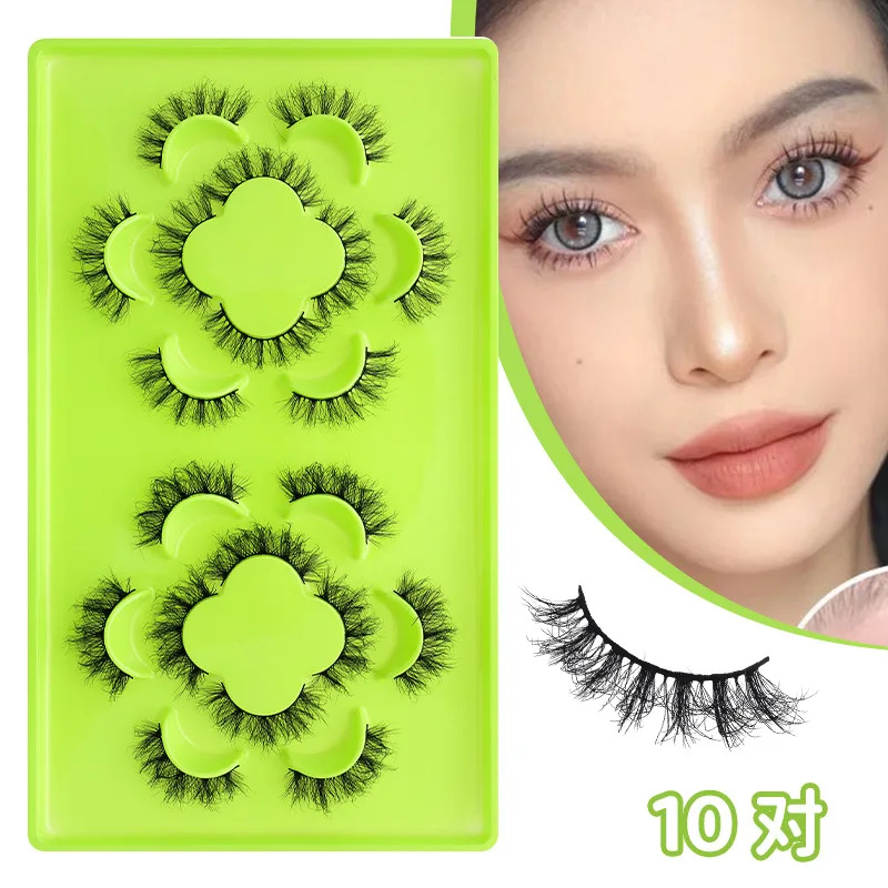 10 pares de venda quente fábrica de cílios falsos modelador de cílios mantém fornecimento estável ferramenta de maquiagem de beleza para cuidados com os olhos