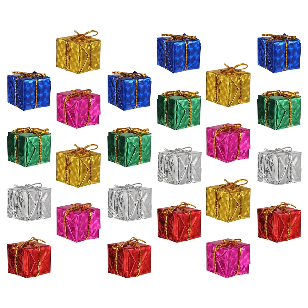 

30pcs Gift Box Hanging Decor Christmas Tree naments Hanging Adorns Pendants Delicate Xmas Decor