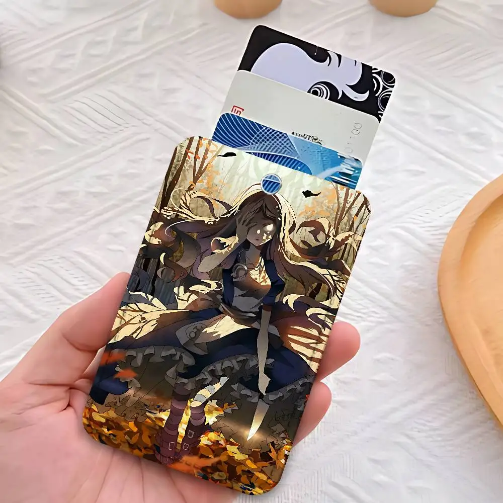 A-Alice Madness GAME يعود حامل المفاتيح لبطاقة العمل البنك حامل الأعمال بطاقة الطالب حافظة واقية بطاقة الحافلة