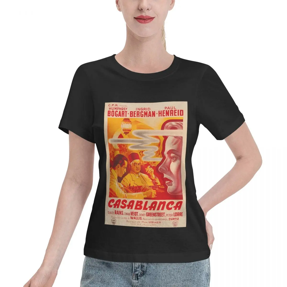 Wardrobe Essential Casablanca Women's T-shirt Minimalist College Girls Top