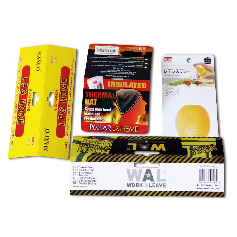 

Custom Packing Header Card With hang Hole Low Moq Custom Logo Header Card Accept Full Color Printing