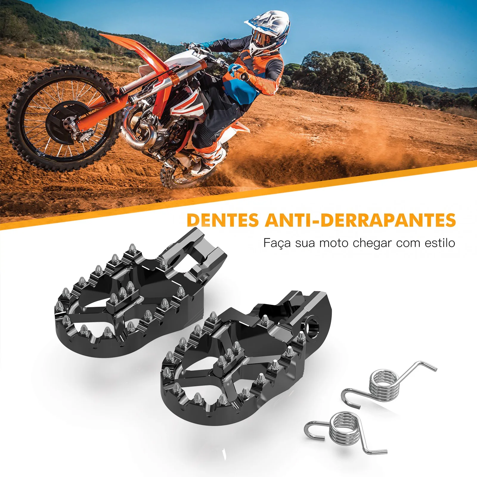 NICECNC Fußrasten 57mm für KTM EXC 300 EXCF 350 2017-2023 und Husqvarna TE 300 250 FE 350 FE 450 FE 501 – Detail 10
