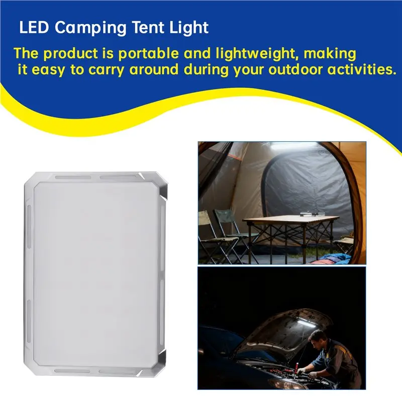 AT05-LED Camping Tent Light Rechargeable Searchlight ABS+PC+Metal Aluminum Outdoor Emergency Lighting Waterproof Hanging Night L