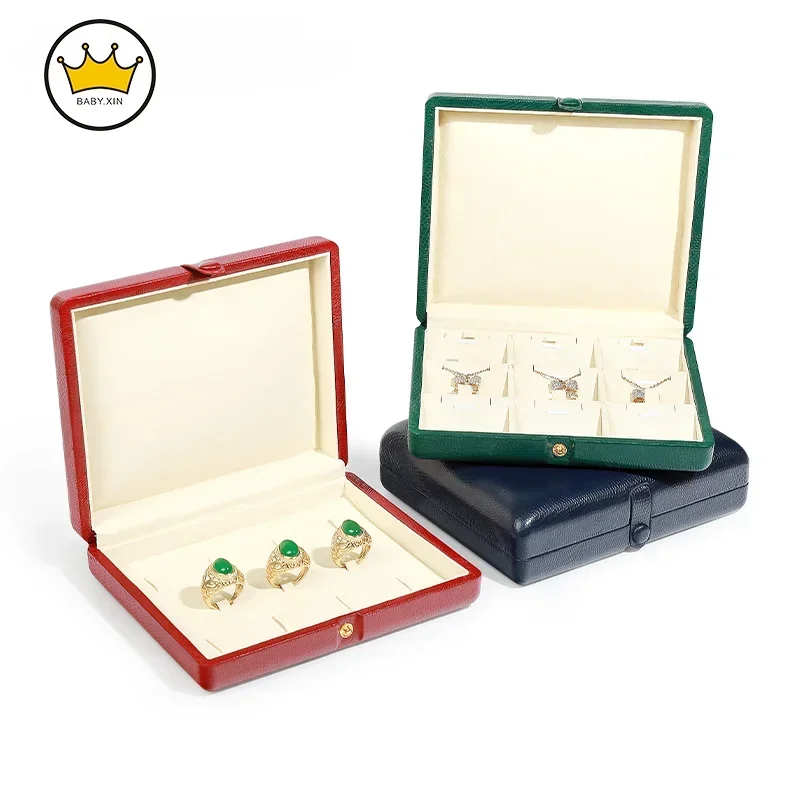 

Ring Pendant Storage Box Jewelry Belt Buckle Display Box Multi-piece Jewelry Dustproof Storage Tray Jewelry Box
