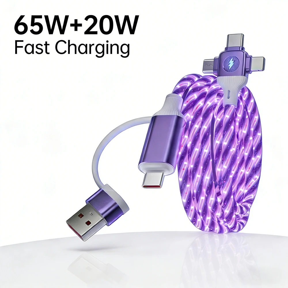 3 In 2 Fast Charging Cable 60W For Xiaomi PD 20W USB Type C Charger Cable Cord for iPhone Poco Multiple Usb C Charging Wire Line