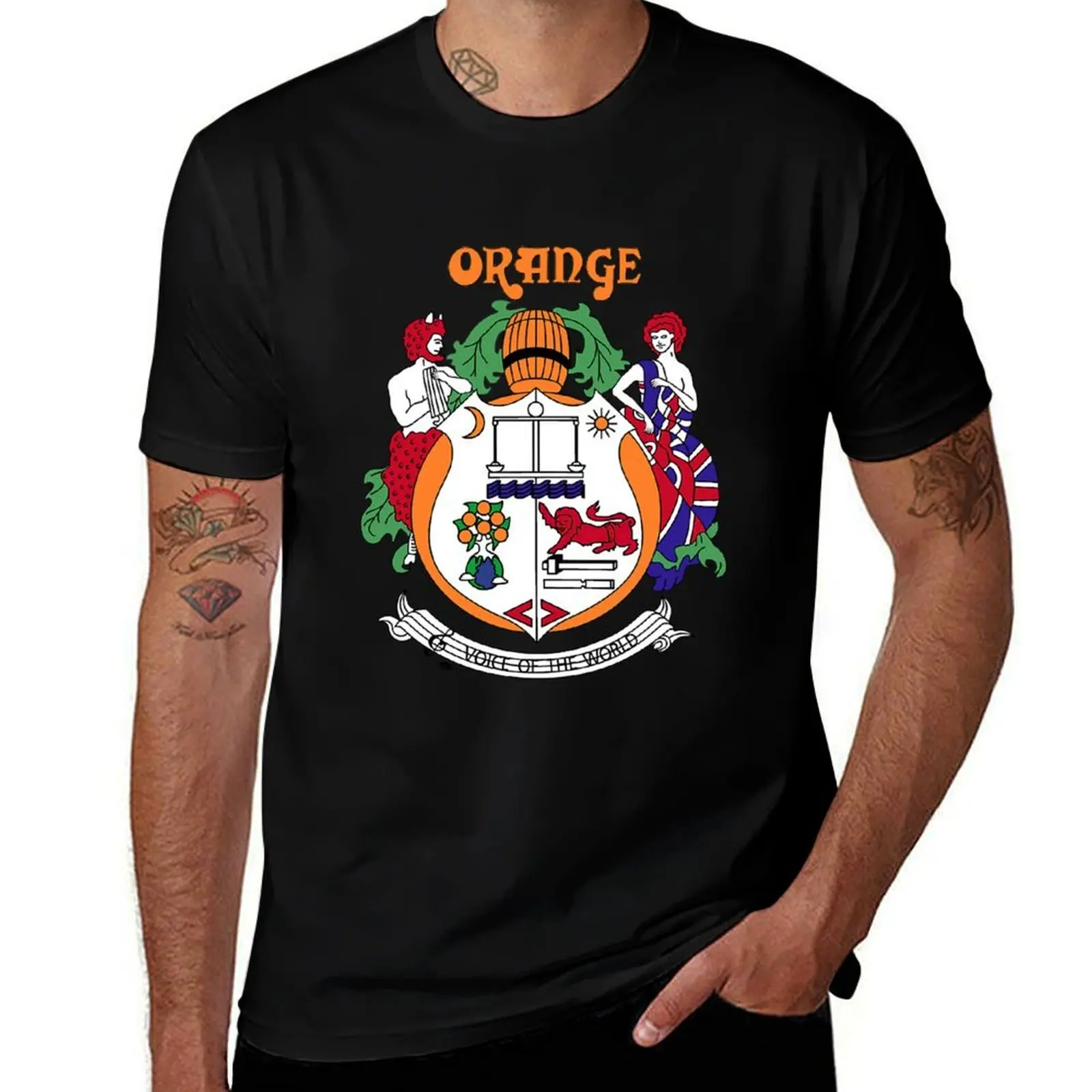 

Orange Amps Vintage Crest T-Shirt cotton t shirt man t shirt man luxury T-Shirt