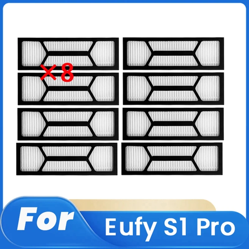 

AS94 8 Pcs Cleaner Filter For Eufy S1 Pro Sweeping Robot Accessories Filter Cleaner Parts Replacement
