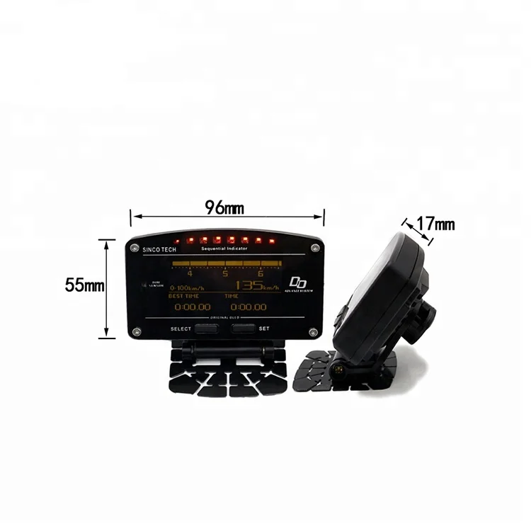 2026 Hot Selling 10 in 1 New Style Performance Digital Meter Digital Tachometer Full Sensor Kit Electrical Car Meter