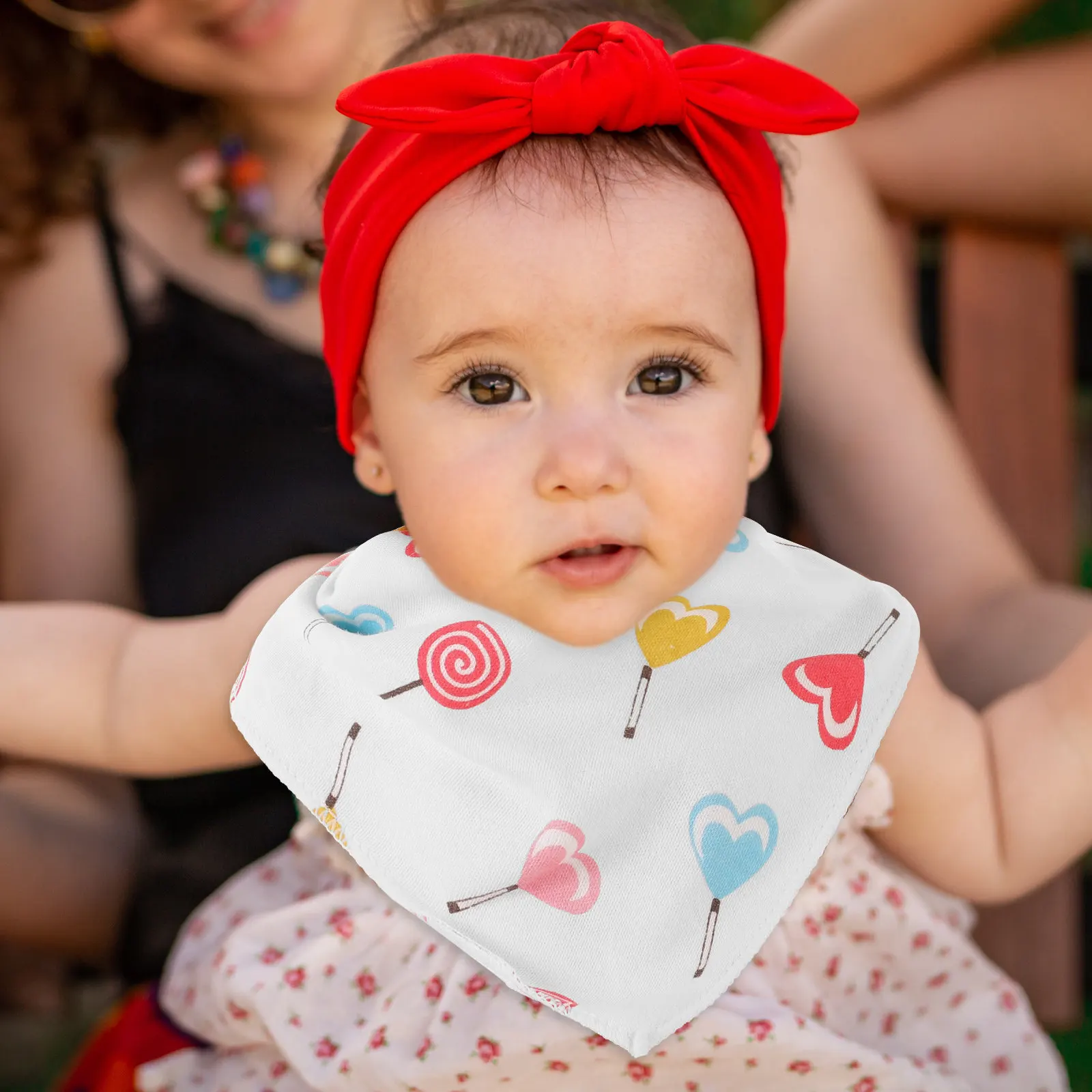

Baby Bib Bandana Drool Bibs Cotton Burp Cloths for Eating Girl Feeding Drooling