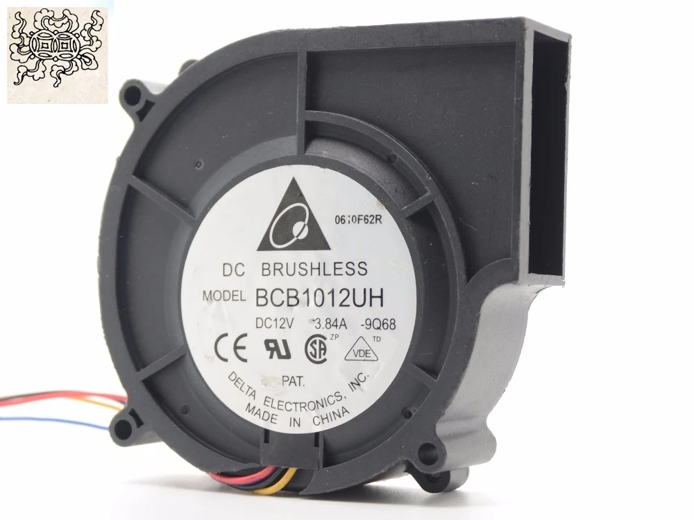 

Jinlingge for delta BCB1012UH BCB1012UH-9Q68 97*87*25mm DC12V 3.84A Server Cooling Server Blower Fan 97x97x25mm 4-wire