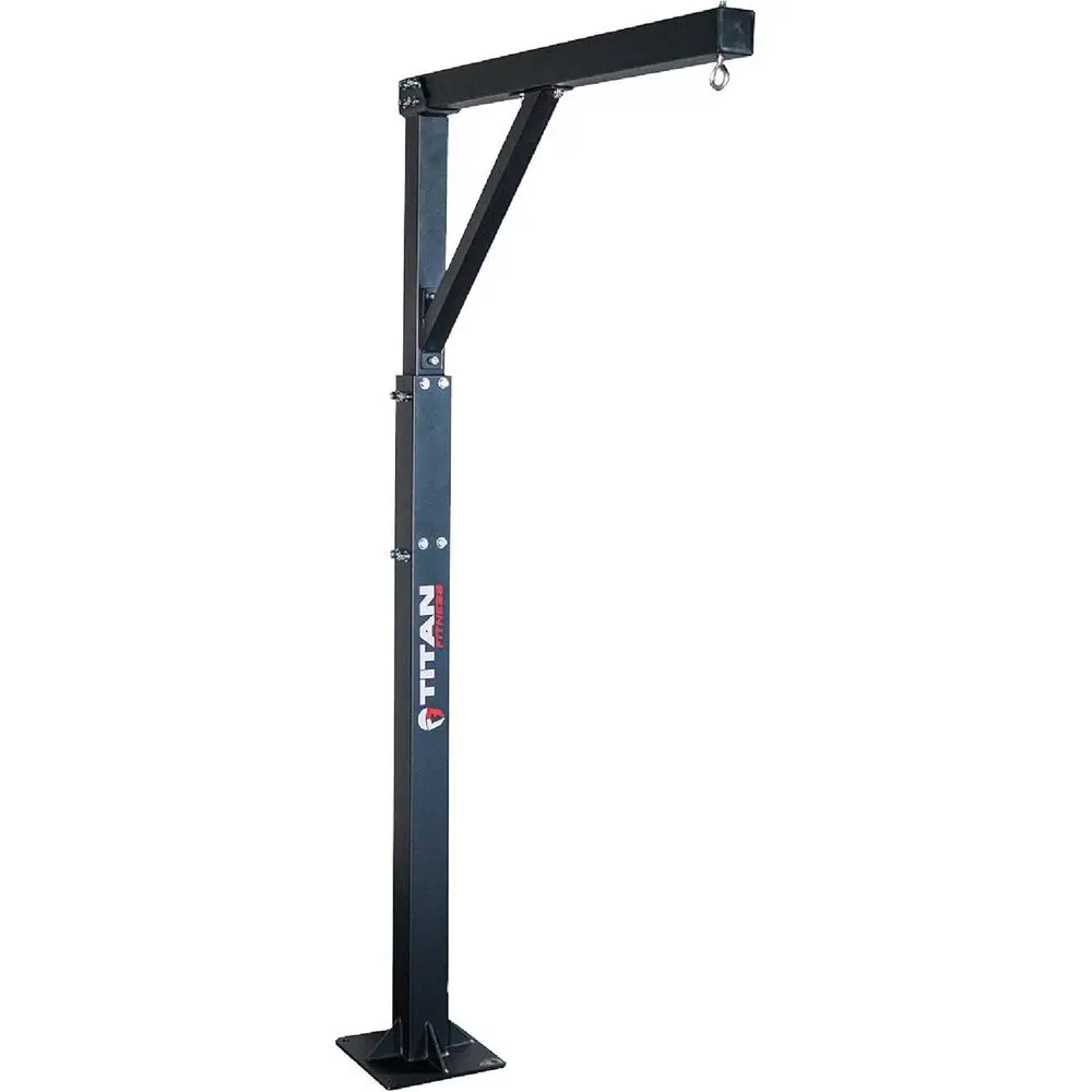 

Adjustable Single Tree Heavy Bag Stand, 7'4 to 8'6, 360-Degree Rotation, 300 LB Capacity, Bolt-Together, Reinforced Base for Hom