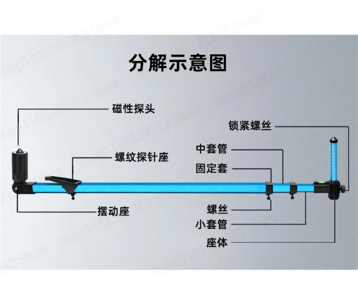 FJ-18 2D Measuring Gauge Frame Dimension Ruler for Car Body Repair Tool