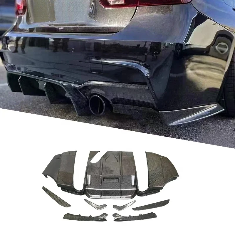 

F30 Carbon Fiber Diffuser 3 Series F30 F35 320i 328i 335i 340i Sport Rear Lip-tech F30 GEEX Style