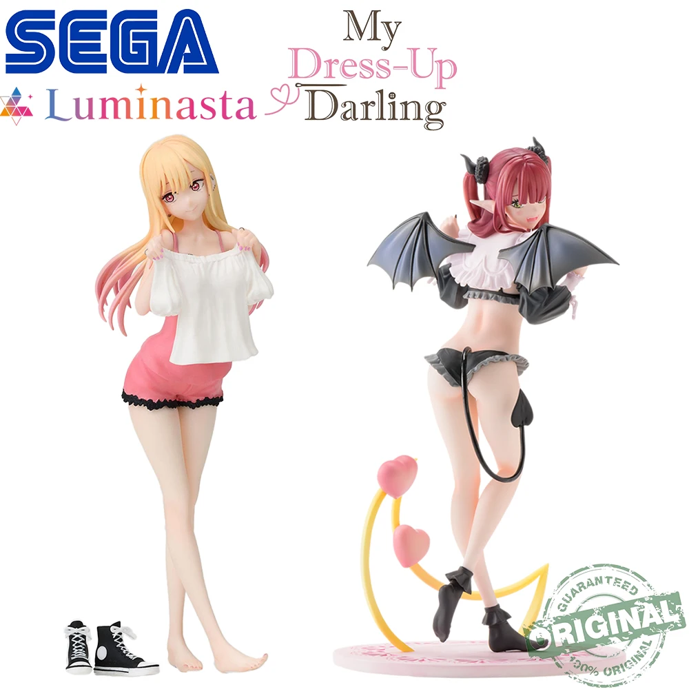 Em estoque original sega luminasta meu vestido querido kitagawa marin figuras de animação modelo colecionável brinquedos kawaii meninas