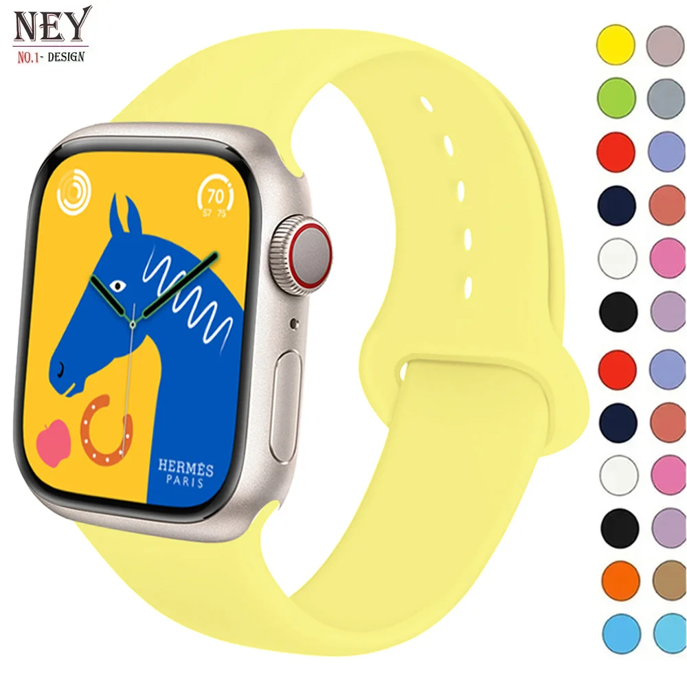 Cinturino sportivo in silicone traspirante per Apple Watch 38/40/41mm 42/44/45/49mm-compatibile con iWatch series 987654321SE-uomo donna