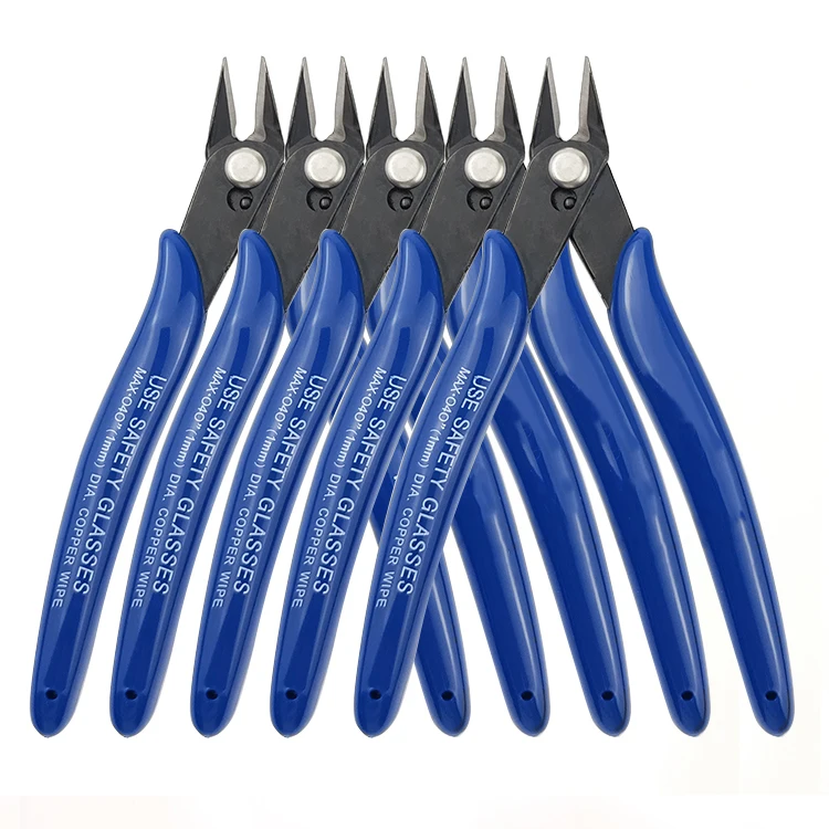 Hot Sale Custom  Industrial Grade Diagonal Wire Cutter Slim Flat Nose Pliers Multi-purpose Hand Tool for Electrical Repair DIY