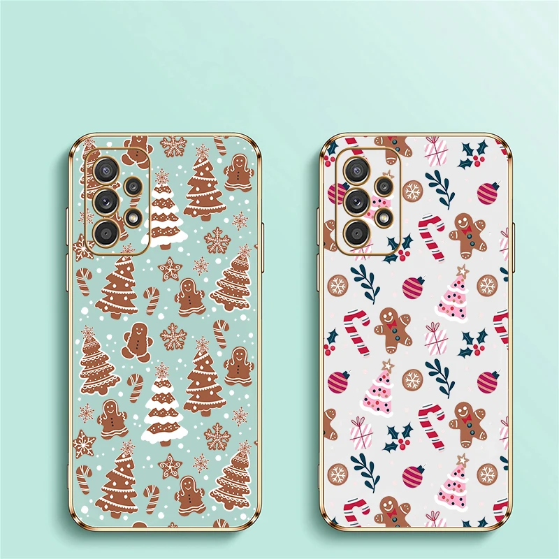 عيد الميلاد الكرتون نمط قضية الهاتف لسامسونج غالاكسي F62 F23 F 23 F22 F13 F12 F02S تصفيح عدسة الكاميرا غطاء للحماية #2