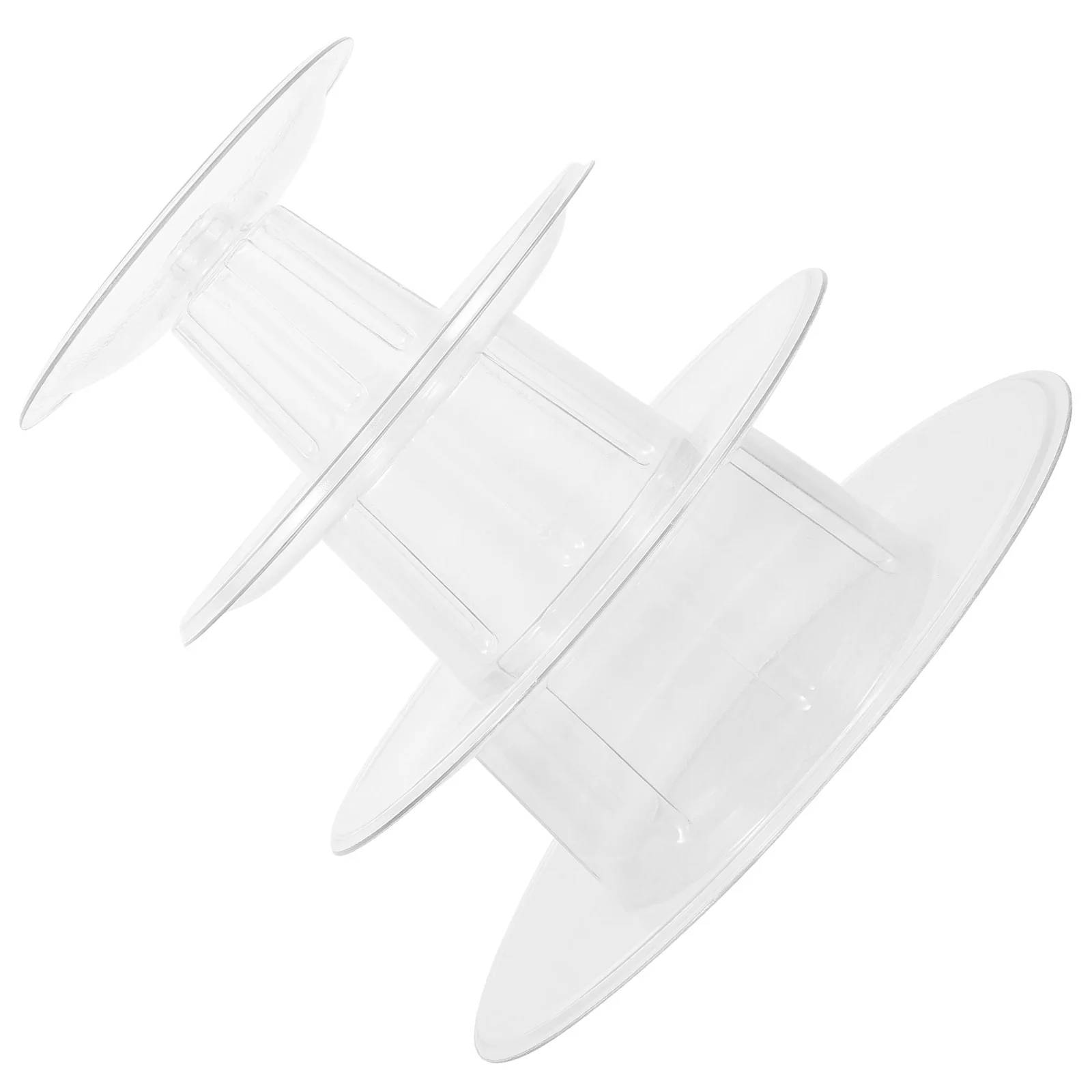 4-Tier البلاستيك كعكة رف شاشة حفل زفاف حامل كب كيك حامل تخزين شفاف للحلوى الفاكهة معكرون الوقوف #2