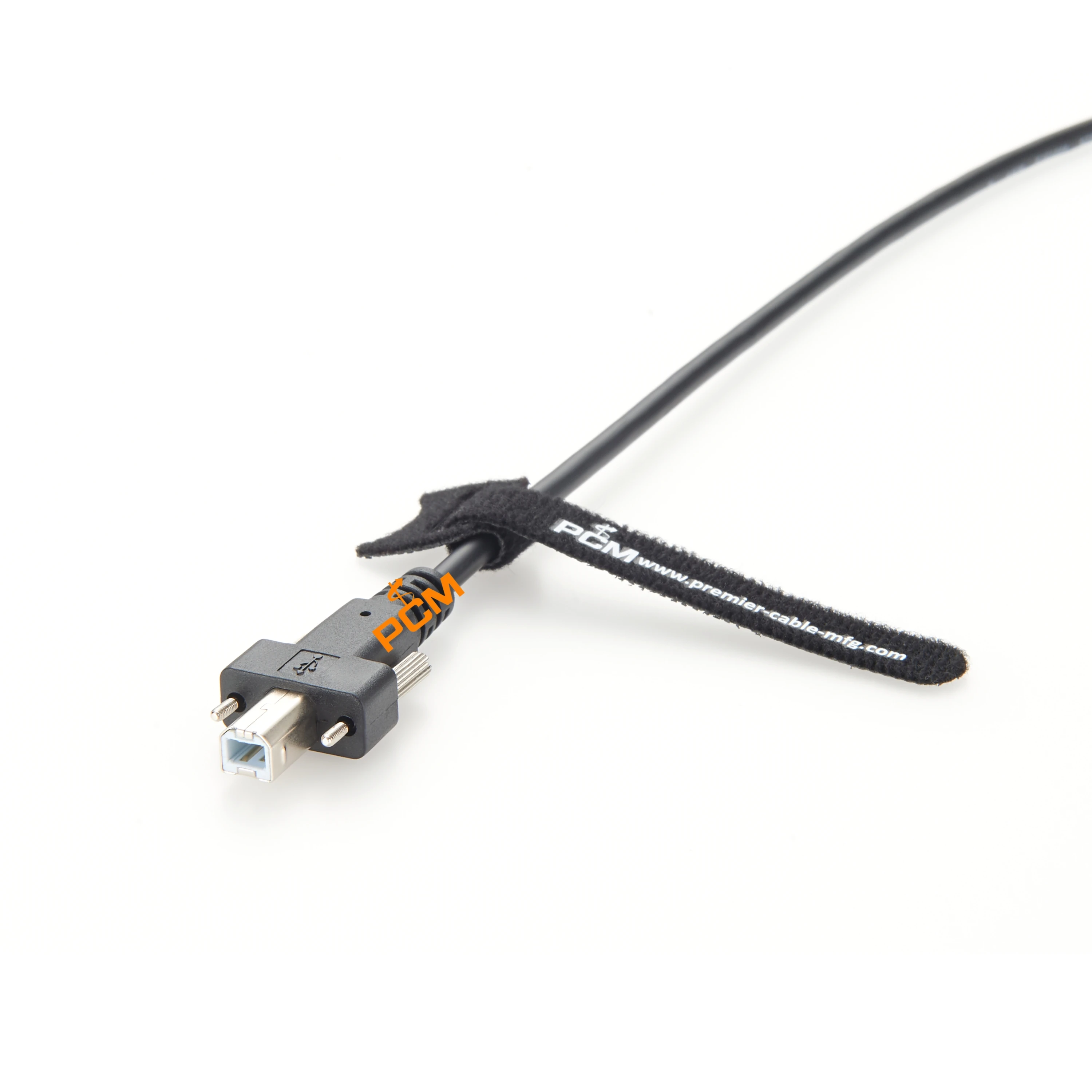 USB 2.0 A Male to USB B Male with Screw Lock Panel Mount USB B Extension Cable Machine Vision Cable for Industrial Camera Cord