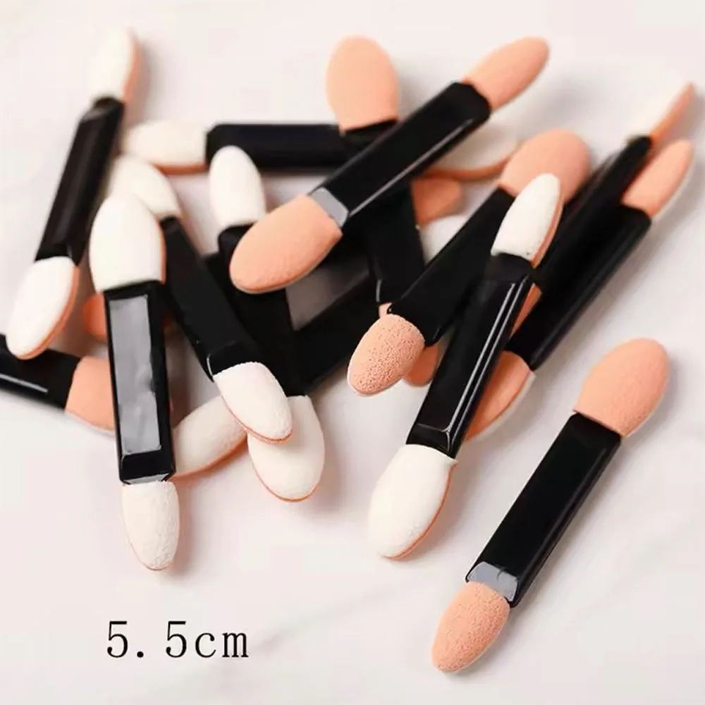 10/30/50/100Pcs Nail Art Brush Double Sided Chrome Nail Powder Applicator Sponge Sticks Nail Supplies Equipment Coloring Tools