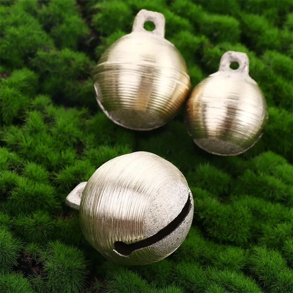 Retro Creative Pure Copper Pet Pendants Home Decoration Pendant For Pet Animal DIY Copper Bell Round Bell Dog Bell Bronze Bell