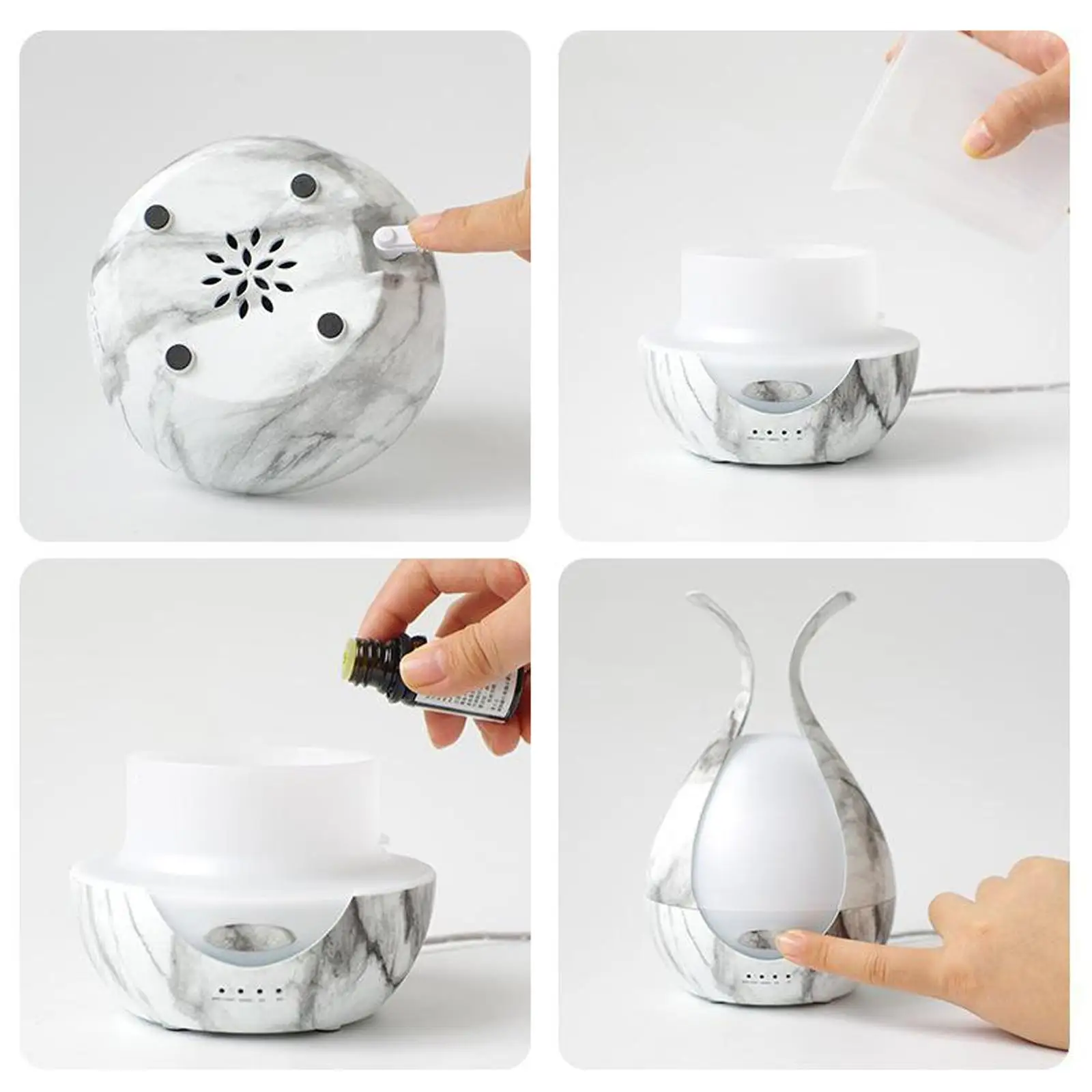 Essential Oil Diffuser Fragrant Oil Air Purifier Cool Mist Humidifier Safety Switch with 7 LED Light Colors Gifts