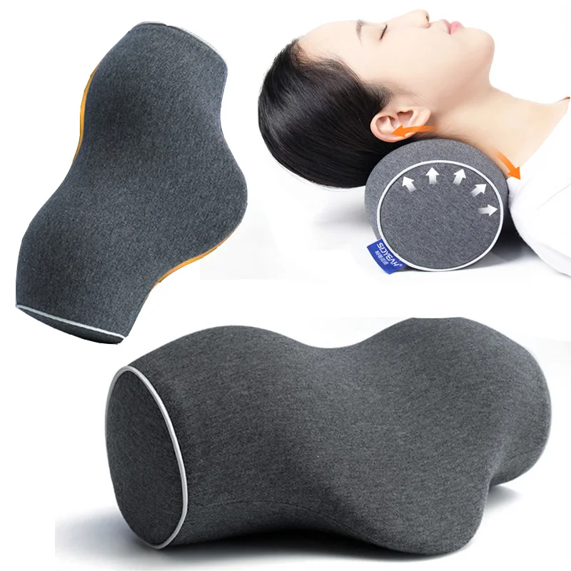 

Cervical Pillow for Neck Pure Tugging Neck Massage Support Memory Foam Core Pure Cotton Cervical Pillow for Neck Pain Relief
