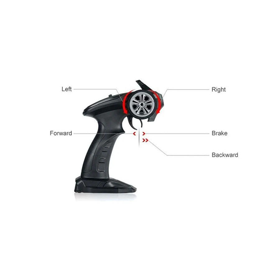 RC Car 2.4G Transmitter Assembly Accessory Spare Parts Remote Control 25-ZJ08 for Soyee 9125 RC Car