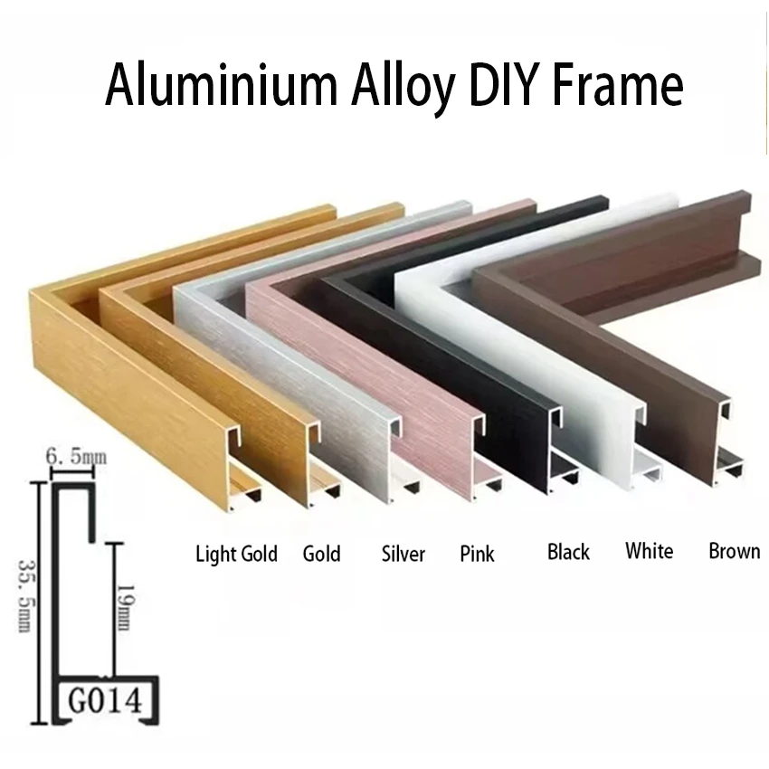 DIY Aluminum Metal Frame Picture Modern Painting Frame For Oil Paintings Frame And Wooden Diy Framed 2PCS