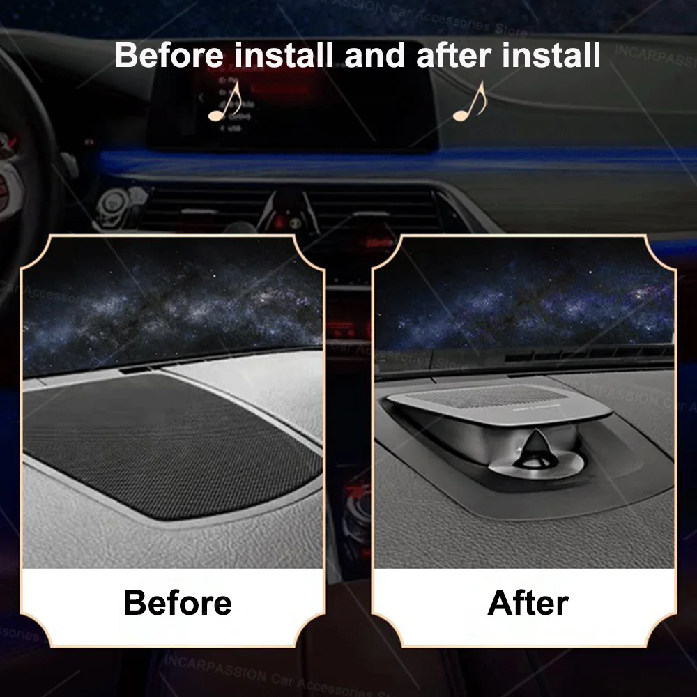 LED Motorized Lifting Center Speaker Ambient Light For BMW 3 4 Series X3 X4 X5 X6 X7 G20 G22G26 G01 G02 G05 G06 Horn Audio Cover
