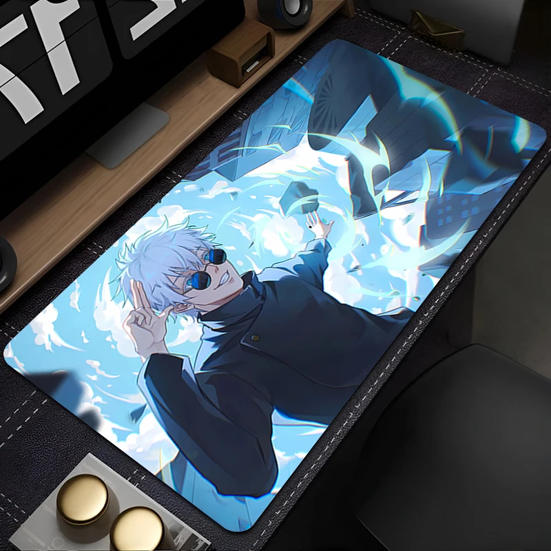 

Gaming Mouse Pad Desk Mat Gamer Professional Premium Mousepad Speed Control Accessories Jujutsu Kaisen Gojo Keyboard Pad