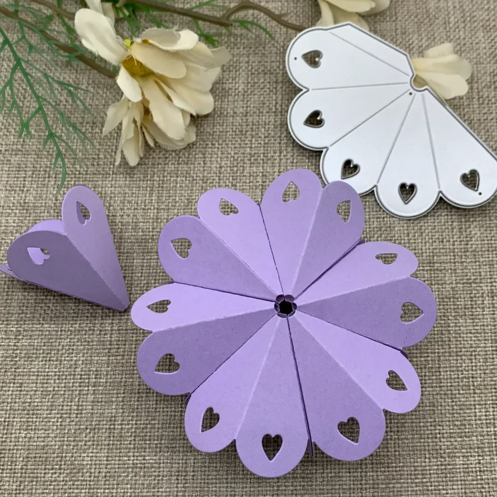 

Love folds flowers Metal Cutting Dies Stencils For DIY Scrapbooking Decorative Embossing Handcraft Die Cutting Template