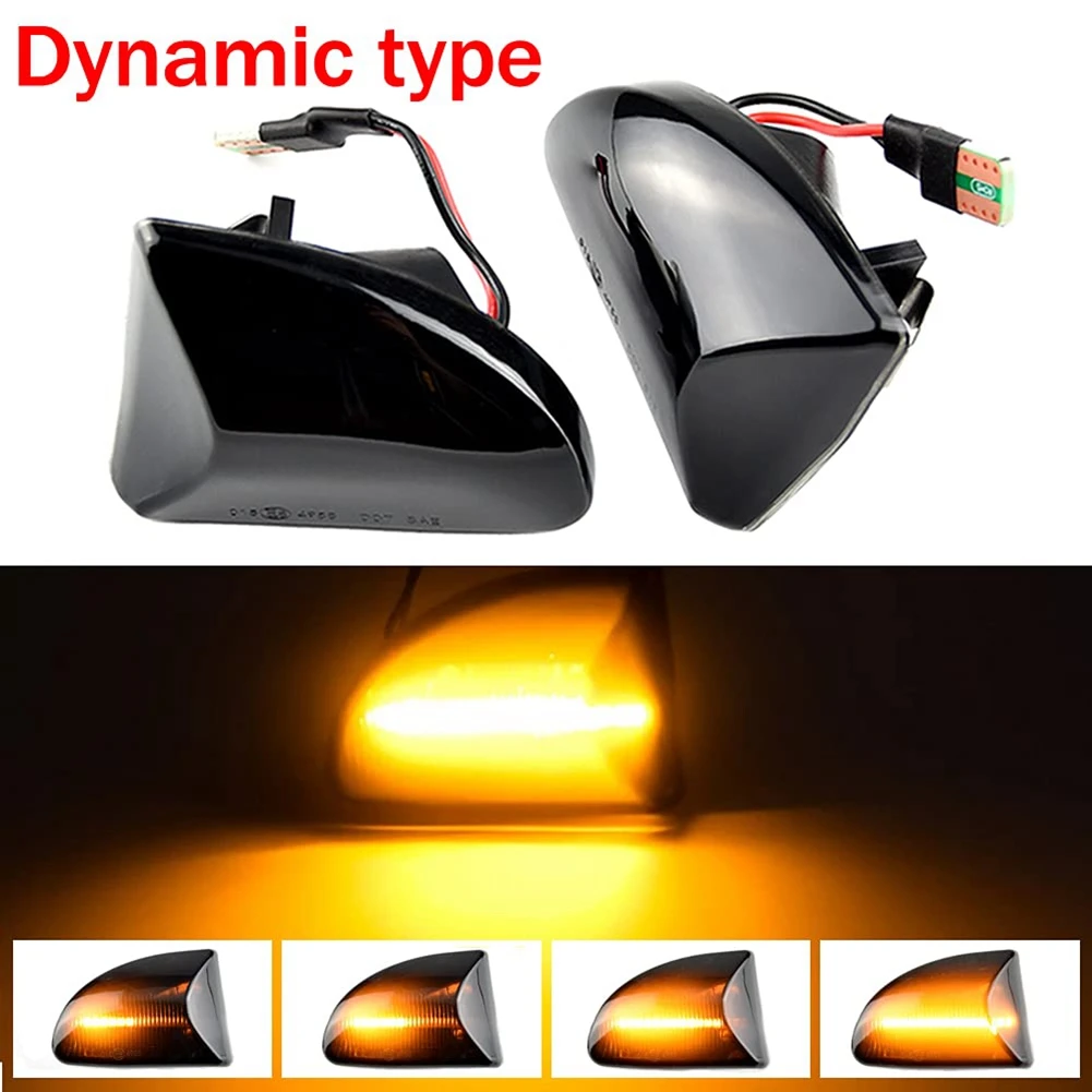 Efficientt-Car Side Marker Lights For Smart Fortwo W451 2007-2014 Sequential Turn Signal Light