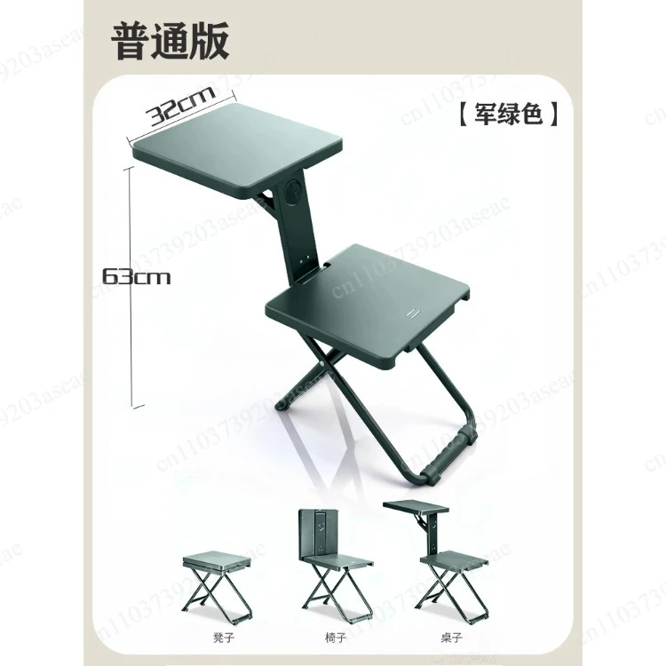 Outdoor homework tables and chairs Portable integrated folding tables and chairs Learning to eat and write folding desks