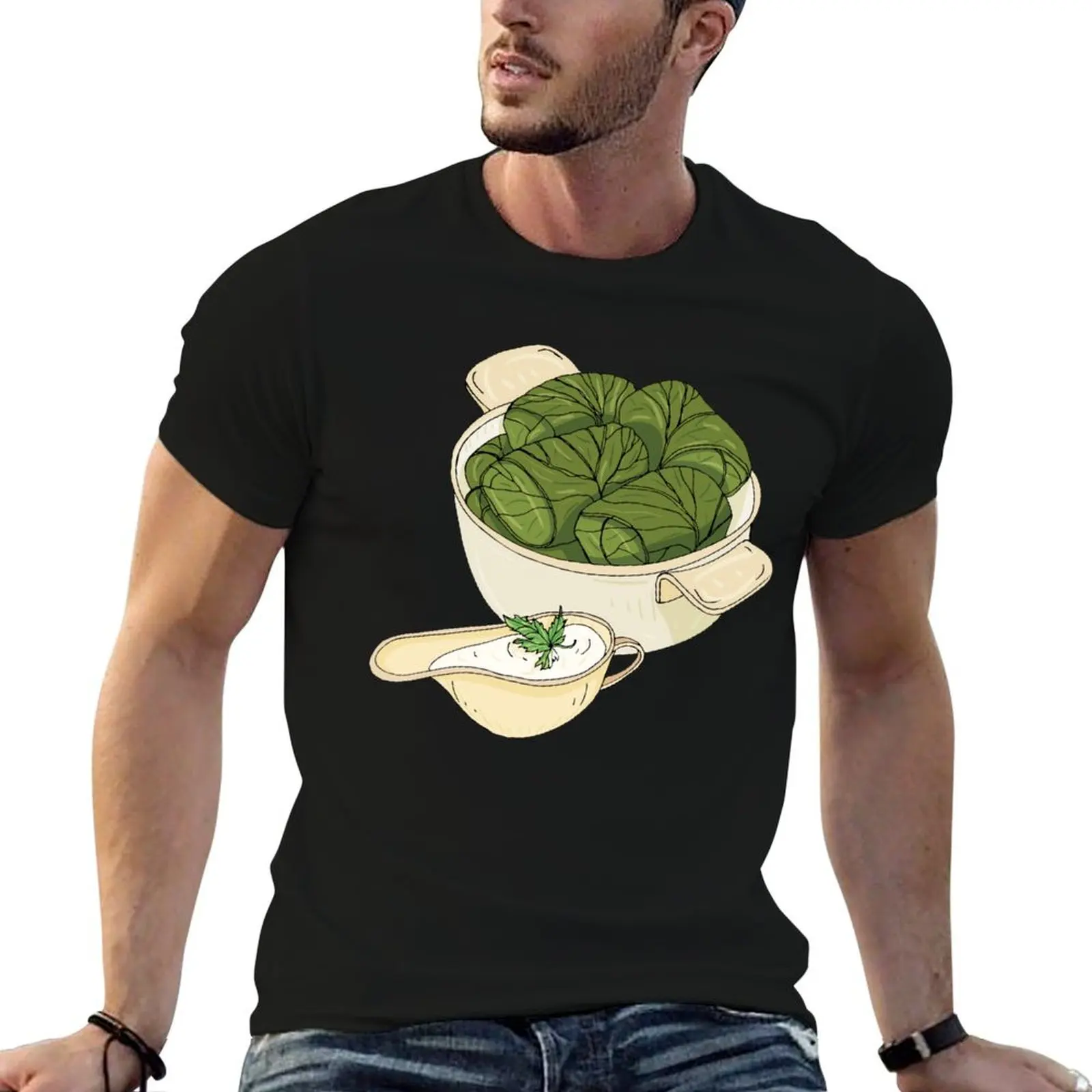 

Dolmas - Stuffed Grape Leaves T-Shirt quick-drying graphic tee shirt shirts graphic tees cute tops mens graphic t-shirts funny