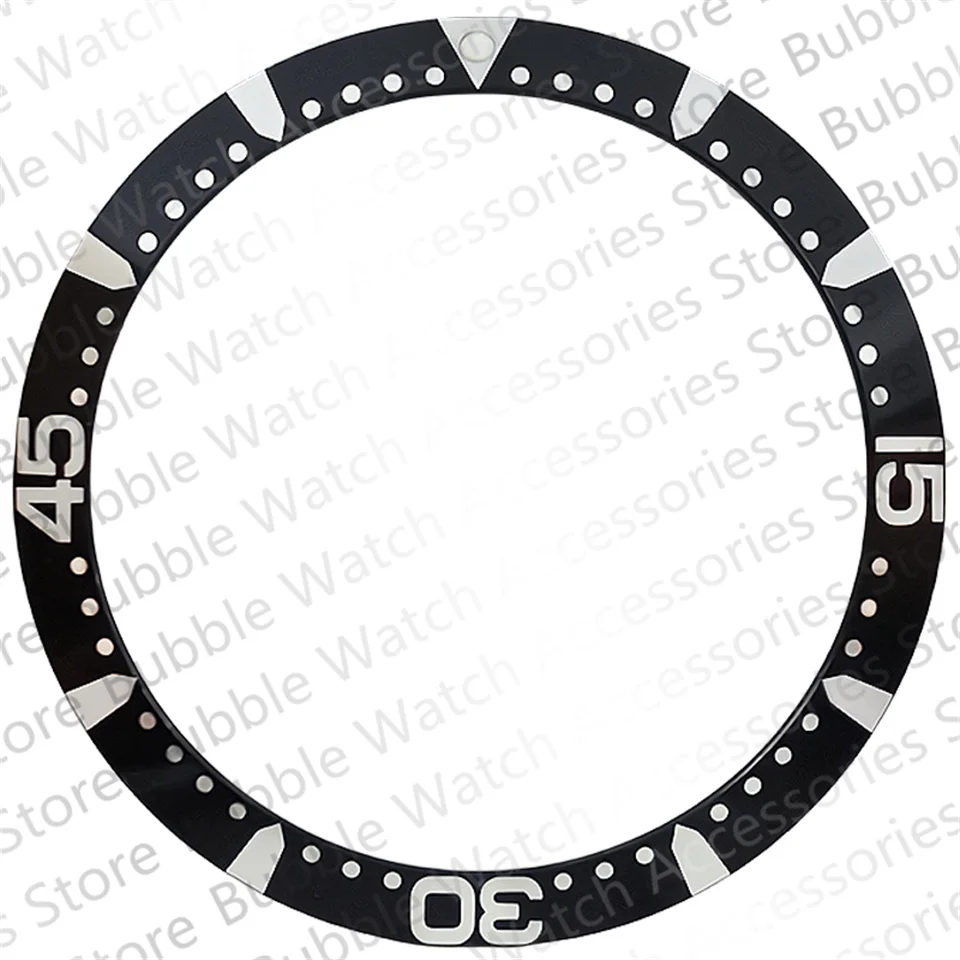 39mm Black Blue Aluminium Bezel Insert Fit For Longines Comcast Mechanical Wristwatch