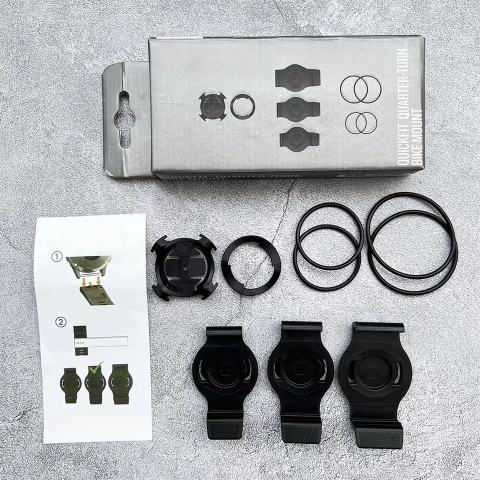 Support De Montre Intelligente Quart De Tour Pour Vélo - Compatible Garmin Fenix 6S, 7, Epix - Fixation Guidon Sécurisée