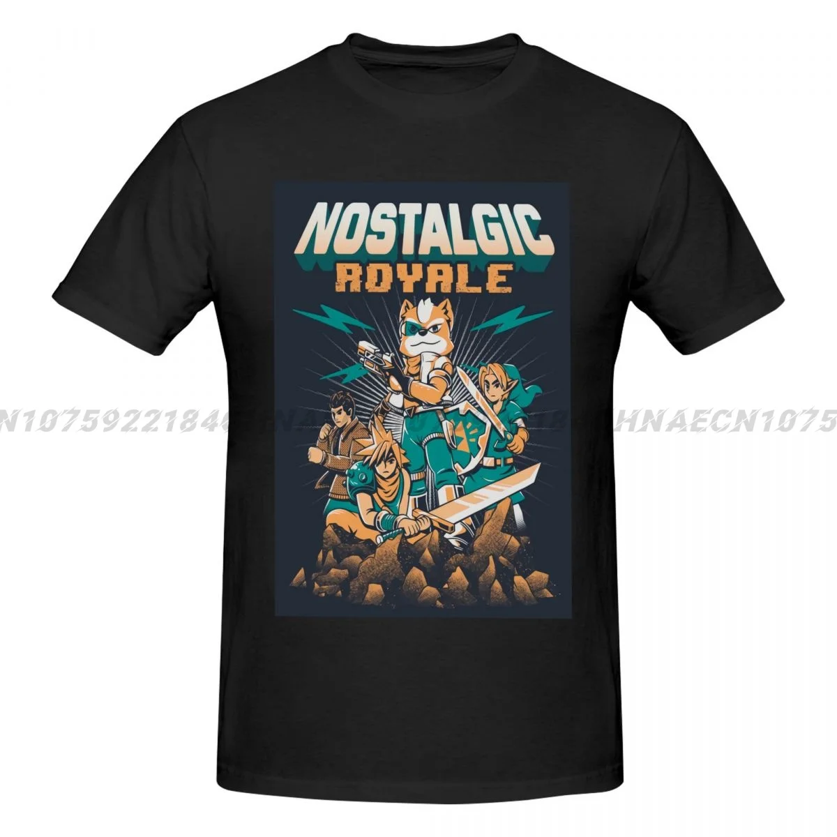 T Shirt Video Game Nostalgic Royale Print Casual Short Sleeve Tees Unisex Gothic T Shirt