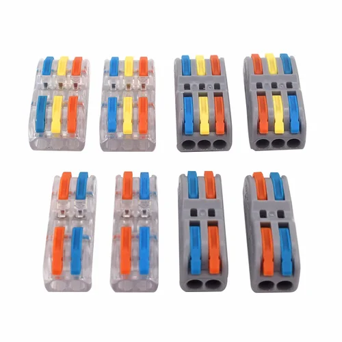 Imagen 2 del producto Conector de Cable eléctrico de tira Led, 222, 223, Cableado Universal rápido, conductores compactos, bloque de terminales Push-in, SPL-2 3