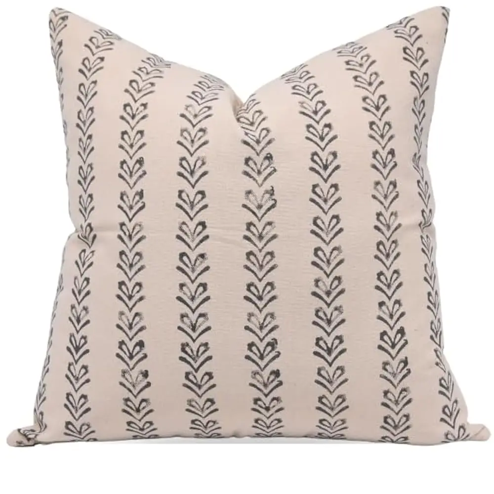 

Handicraft Blo Print 14X14 Throw Du Canvas With Invisible Zipper Pillowcase Cushion Cover Fall Decoration, For Sofa, Couch,