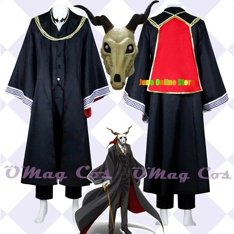 Elias Ainsworth Cosplay Anime The Ancient Magus Bride Costume Chise Hatori Cosplay Trench Cloak Halloween Uniform Mask Cute